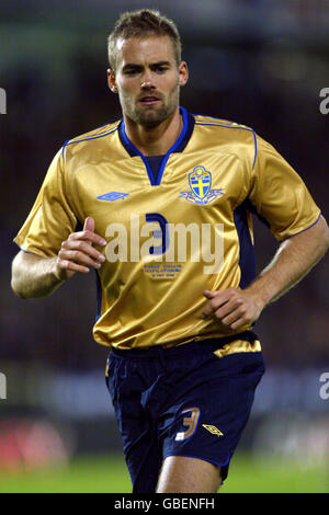 Fußball - International freundlich - Schweden gegen England. Olof Mellberg, Schweden Stockfoto