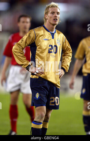 Fußball - International freundlich - Schweden gegen England. Christian Wilhelmsson, Schweden Stockfoto