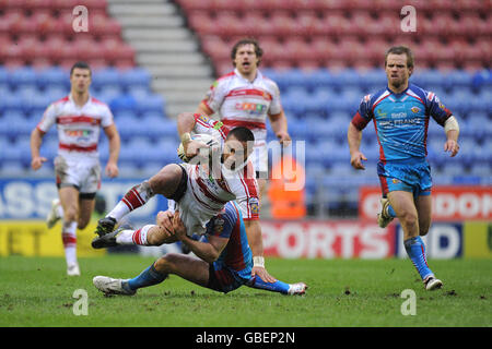 Rugby League - Engage Super League - Wigan Warriors V Wakefield Wildcats - JJB Stadium Stockfoto