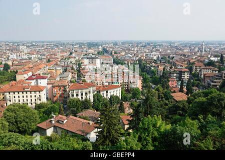 Stadtbild, Unterstadt, Bergamo, Lombardei, Italien Stockfoto