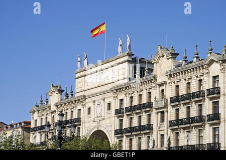 Banco de Santander, Bankgebäude, Santander, Kantabrien, Spanien Stockfoto