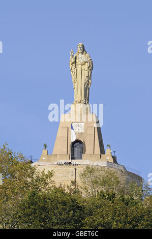 Statue von Jesus Christus, Monte Urgull, San Sebastian, Pais Vasco, Baskenland, Spanien Stockfoto