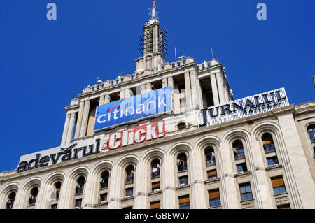 Casa Presei Libere, Gebäude, Haus der freien Presse, Piata Presei Libere quadratisch, Bukarest, Rumänien Stockfoto