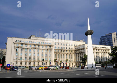 Denkmal, Platz der Revolution, Bukarest, Rumänien Stockfoto