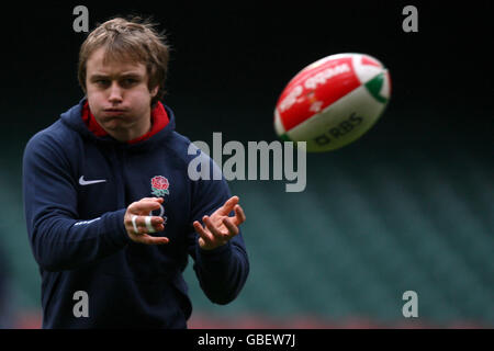 Rugby-Union - England Trainingseinheit - Millennium Stadium Stockfoto
