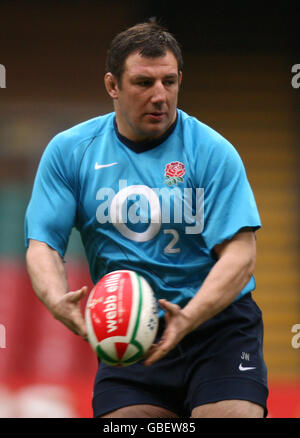 Rugby-Union - England Trainingseinheit - Millennium Stadium Stockfoto