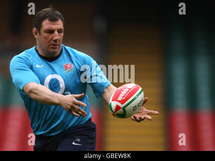 Rugby-Union - England Trainingseinheit - Millennium Stadium Stockfoto