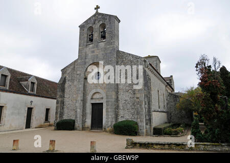 Oratorium von Germigny-des-Prés, Germigny-des-Prés, Loiret, Centre, Frankreich / Theodulf-Kapelle Stockfoto