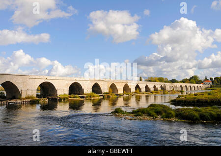 Loire-Flusses, Beaugency, Orleans, Departement Loiret, Centre, Frankreich Stockfoto