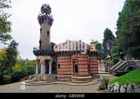 El Capricho de Gaudi, Comillas, Kantabrien, Spanien / von Antoni Gaudi, Villa Quijano Stockfoto