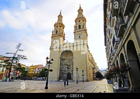 Kathedrale Santa Maria La Redonda, Logroño, La Rioja, Spanien / Catedral de Santa María De La Redonda Stockfoto