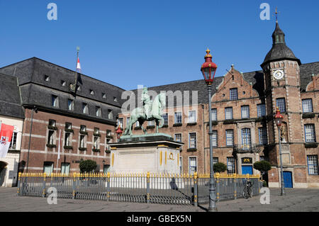 Jan Wellem Denkmal, altes Rathaus, Düsseldorf, Nordrhein-Westfalen, Deutschland / Düsseldorf Stockfoto