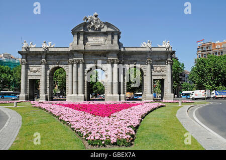 Puerta de Alcala, Stadttor, Plaza De La Independencia, Madrid, Spanien Stockfoto