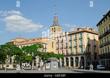 Plaza Mayor, Segovia, Kastilien-León, Spanien Stockfoto