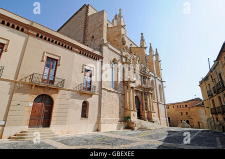 Kirche Santa Maria, Placa de Santa Maria, Montblanc, Provinz Tarragona, Katalonien, Spanien Stockfoto