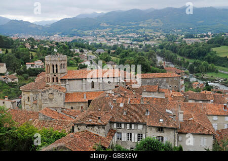 Kathedrale Saint Lizier, Midi-Pyrénées, Departement Ariege, Frankreich Stockfoto