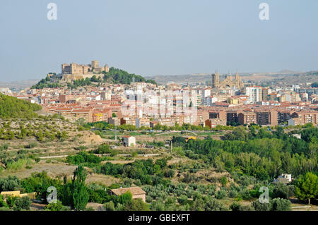 Castillo de Los Calatravos, Schloss, Parador, Hotel, Alcaniz, Aragon, Spanien Stockfoto