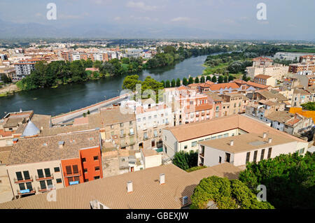 Ebro Fluss, Tortosa, Provinz Tarragona, Katalonien, Spanien Stockfoto