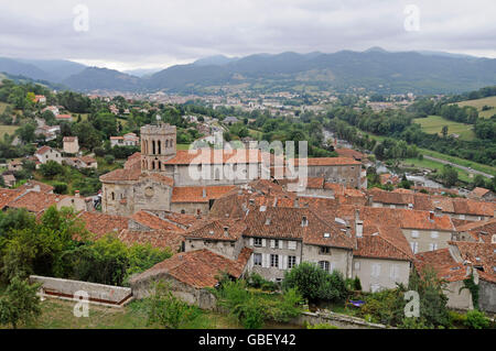 Kathedrale Saint Lizier, Midi-Pyrénées, Departement Ariege, Frankreich Stockfoto