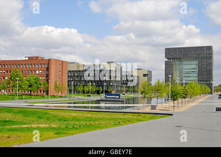 ThyssenKrupp, Thyssen Krupp, corporate headquarters, Ruhrgebiet, Essen, North Rhine-Westphalia, Deutschland / Krupp-Viertel, Stahl-Industrie Stockfoto