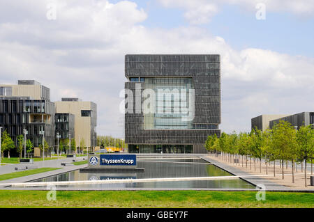 ThyssenKrupp, Thyssen Krupp, corporate headquarters, Ruhrgebiet, Essen, North Rhine-Westphalia, Deutschland / Krupp-Viertel, Stahl-Industrie Stockfoto