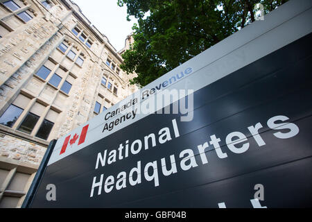 Canada Revenue Agency nationales Hauptquartier in Ottawa, Ontario, am 4. Juli 2016. Stockfoto