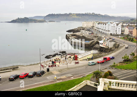 Plymouth Hoe. Ein allgemeiner Blick auf das Meer von Plymouth Hoe Stockfoto