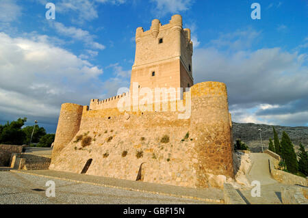 Castillo De La Atalaya, Schloss, Villena, Provinz Alicante, Spanien, Europa Stockfoto