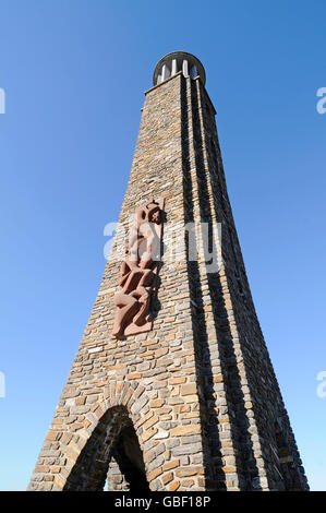 Nationales Denkmal, Generalstreik, Zweiter Weltkrieg, Kriegerdenkmal, Wiltz, Luxemburg Stockfoto