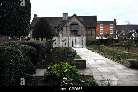 William Shakespeares Geburtsort in Stratford-upon-Avon. Stockfoto