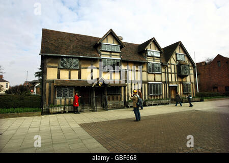 William Shakespeares Geburtsort in Stratford-upon-Avon. Stockfoto