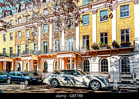 Eaton Square, Belgravia, London Stockfoto