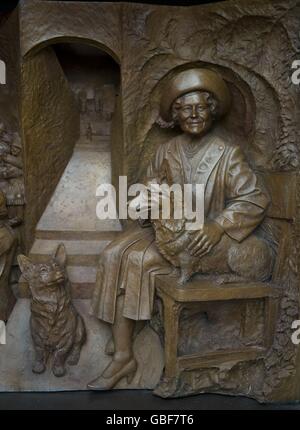 Statue der Königin-Mutter enthüllt Stockfoto