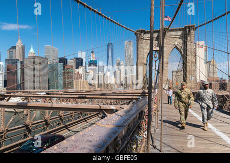 Brooklyn Bridge, New York Stockfoto