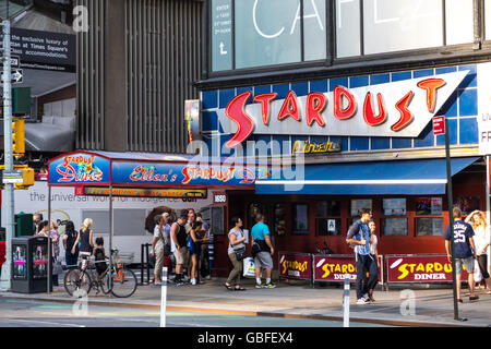 Stardust Diner Neon, Times Square, New York, USA Stockfoto