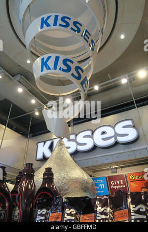 Unter dem Motto Candy in Hershey's Chocolate World Times Square, New York Stockfoto