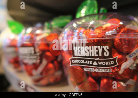 Unter dem Motto Candy in Hershey's Chocolate World Times Square, New York Stockfoto