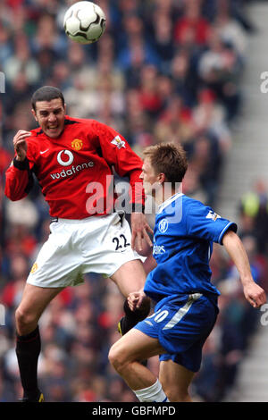 Fußball - FA Barclaycard Premiership - Manchester United gegen Chelsea Stockfoto