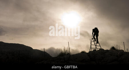 GR221 Mallorca Fernwanderweg Zwischen Finca Ses Fontanellen Und Estellencs Stockfoto