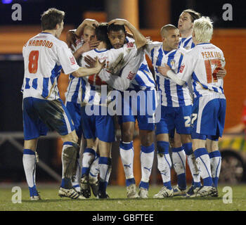 Fussball Colchester United Swindon Town Coca Cola Football League One 04 05 Layer Road 4 9 04 Craig Fagan Colchester United In Aktion Gegen Sean O Hanlon Swindon Town Pflichtnachweis Action Images David Field Stockfotografie Alamy