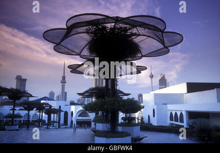 Masjid Negara Moschee in der alten Stadt Kuala Lumpur in Malaysia in Südostasien. Stockfoto