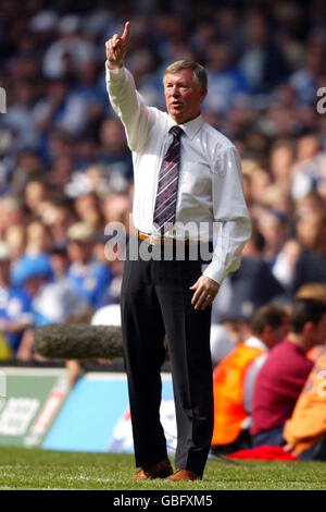 Fußball - AXA FA Cup - Finale - Manchester United gegen Millwall. Sir Alex Ferguson, Manager von Manchester United Stockfoto