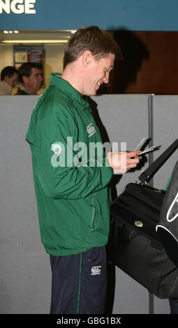 Rugby-Union - Irland Team Abflug - Flughafen Dublin Stockfoto