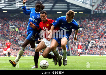 Fußball - FA Barclaycard Premiership - Manchester United gegen Chelsea Stockfoto