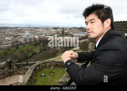 Japanischen Judo-Champion studieren in Großbritannien Stockfoto