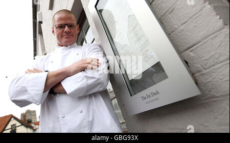 Fat Duck Restaurant Neueröffnung Stockfoto