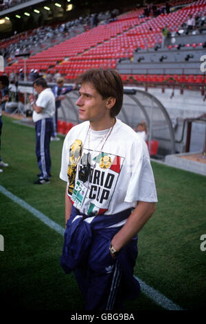 Fußball - Welt Cup Italia 90 - Gruppe D - Westdeutschland gegen Jugoslawien - Stadio Giuseppe Meazza, Milan Stockfoto