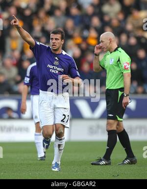 Fußball - Barclays Premier League - Hull City gegen Newcastle United - KC Stadium Stockfoto