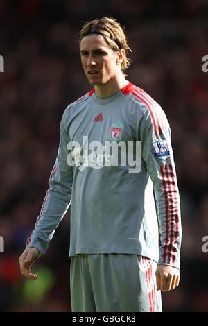 Fußball - Barclays Premier League - Manchester United / Liverpool - Old Trafford. Fernando Torres, Liverpool Stockfoto