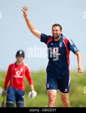 Fussball - England-Netze-Session - Everest Cricket Ground Stockfoto
